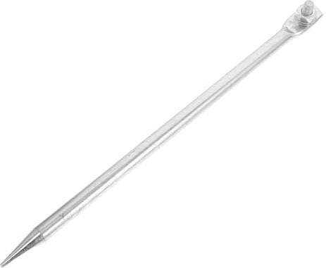 Sewroro Varilla de Puesta a Tierra de Latón Galvanizado 12mm X 300mm para Cercas Eléctricas, Varilla de Sonda de Tierra Resistente Intemperie, Herramienta de Seguridad para Uso Agrícola