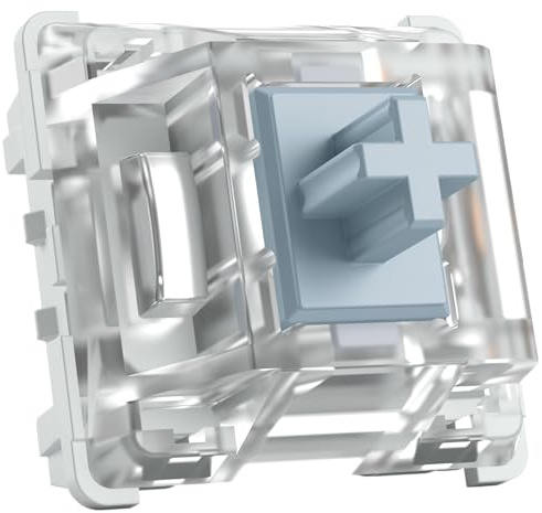 GLORIOUS Kailh Mechanische Tastaturschalter (120x) 3-Pin SMD-LED, Silber | Lineare Bauweise, Speed-Switch, Hot-Swap ohne Löten, Lebensdauer von 70 Millionen Anschlägen, Heller RGB-Lichtdurchgang PC