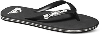 Quiksilver Molokai, Chanclas Hombre, Black/Black/White, 47 EU