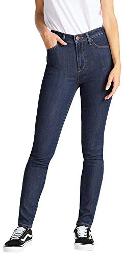 Lee Scarlett High, Vaqueros Ajustados Mujer, Azul (Tonal Stonewash), 24W / 31L