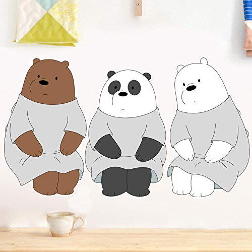 Niedliche Bär Wandaufkleber Cartoon Tier Wanddekoration Kinderzimmer Schlafzimmer Kunst Aufkleber Klebstoff Kinder Tapete Dekoration, Kinder Baby Wandaufkleber,Wandtattoos,Wall Stickers Murals