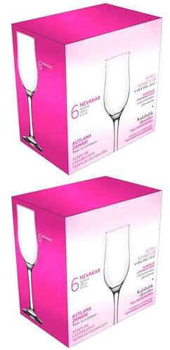 Acan Tradineur - Pack de 12 Copas - Modelo Nevakar - Capacidad: 195 ml - Ideal para Vino - Aptas para lavavajillas - Tamaño Aprox: Ø 5,5 x 20,5 cm