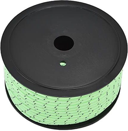YUUGAA Zeltseil, 50m Reflektierendes Nylonseil 5mm Dicke Fluoreszierende Zeltüberdachung Seil Wäscheleine für Outdoor Camping