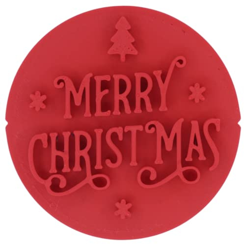 Merry Christmas Embosser/Stamp for Fondant, Icing, Cupcake, Cookie, Cake, Decoration