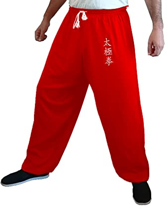 Pantaloncini Kung Fu Tai Chi e Wing Chun Stile per Donne e Uomini, Pantaloni da Arti Marziali Leggeri e Morbidi, M