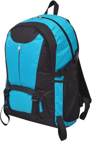 ZEYUAN Wanderrucksack 40 L Schwarz und Blau, Sportrucksack, Rucksack, Tagesrucksack, Backpack, Motorradrucksack, Trekking Rucksack, Fahrradrucksack, Fluchtrucksack, Notfallrucksack