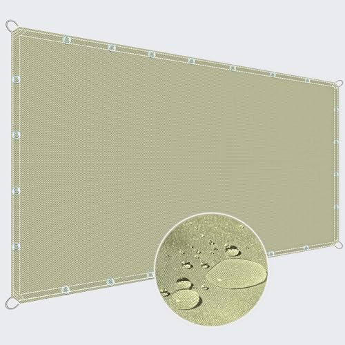 ZQXFZ Balkon Sichtschutz Seitlich 80x900cm Balkon üBerdachung Sichtschutzzaun Terrasse Balkon Sichtschutz Balkonverkleidung -Creme Farben.