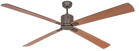 CasaFan Ventilateur de plafond avec WiFi Eco Neo III 180 cm 949410W Moteur bronze / pales réversibles noir et teck