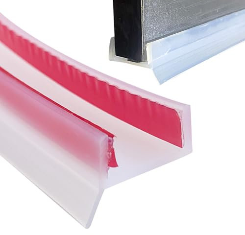 Perfil de sellado para rodapié de cocina, base de cocina para rodapié de 15mm, 16mm y 17mm (Transparente, 2M)