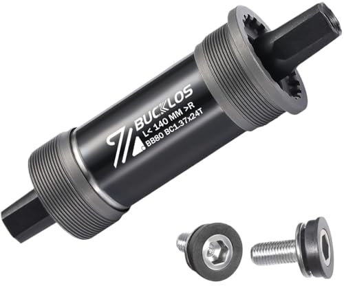 Movimento Centrale Perno Quadro Movimento centrale for bici Movimento centrale filettato quadrato Asse cavo for bicicletta for MTB Strada Bicicletta pieghevole E-Bike Parte Movimento Centrale Mtb(80x1
