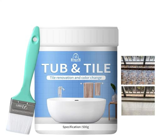 Generic Pintura táctil esmaltada blanca, secado rápido, 1 unidad (paquete de 1), pintura de baño, pintura para azulejos, cobertura de 5-6 m²/litro, uso en interiores, resistente al agua, acabado