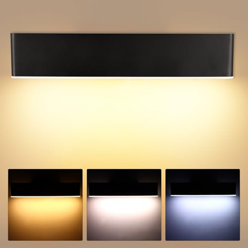 PZJFH LED Spiegelleuchte Bad, Moderne Schwenkbar 360° LED Wandleuchte Innen, Wandleuchte Badezimmer 3 Farbtemperaturen, LED Spiegelleuchte für Schminktisch Schlafzimmer Korridor Wohnzimmer