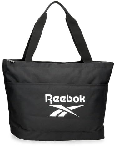 Reebok Ashland Bolso Tote Negro 39x33x15 cms Poliéster by Joumma Bags