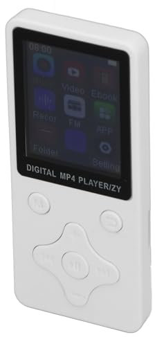 MP4 Player, 32GB MP3 Player, Long Play Time, 1.8 Inch Screen for Indoor (White)