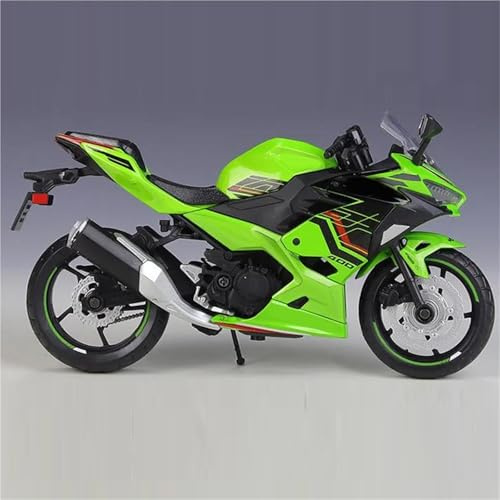 ZWXHN 1:12 Für K&awasaki Für Ninja 400 Simulations-Motorradmodell Aus Legierung, Spielzeugornament Mit Sockel
