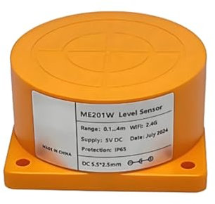 Tuya Smart WiFi Sensore Monitor Livello Serbatoio Acqua Ad Ultrasuoni con Allerte In Tempo Reale e Controllo Tramite App per IOS & Android Spina EU