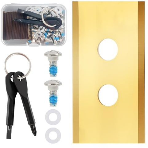 36 Lames Titane Compatible avec Mammotion LUBA YUKA Robot Tondeuse | Kit Rechange Compatible LUBA Mini & YUKA - Inclut Vis, Rondelles Plastique & Tournevis - Durable, résistant, coupe précise