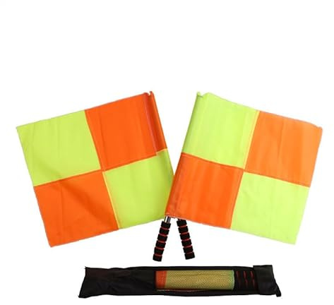 Bandiere di di calcio - Set di arbitri di pallavolo 2 pezzi, bandiere di segnale ad alta visibilità | Comoda bandiera di presa, pratico team di assistente per partite profe