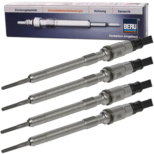 4x Beru Borgwarner Psg Glühkerze mit Drucksensor | 0103010907 / PSG006 passend für Astra Insignia