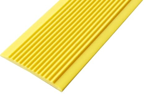 PVC-trappkantprofil, halkfri gummitrapplist, trappkanttätningslist, skyddsremsa, bredd: 10 cm, brun | 1,9 m/74,8 tum