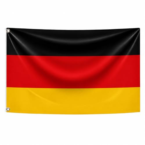 Noovaa Drapeaux Nationaux - Résistant Aux Intempéries, Œillets en Laiton, Polyester Haute Qualité, Coutures Doubles - Usage Extérieur (1, Allemagne, 60x90cm)