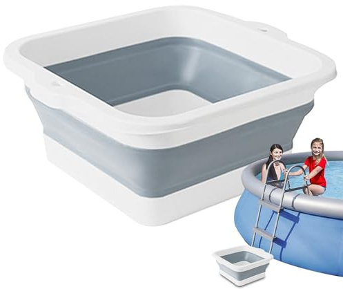 Fußbadebecken – Fußbadewanne Mit 168 Konvexen Massagepunkten | Faltbarer, Tragbarer Anti-Rutsch-Eimer | Großes Mehrzweckbecken Zum Waschen Von Kleidung, Autoreinigung, Spa-Nutzung Von Frauen Und