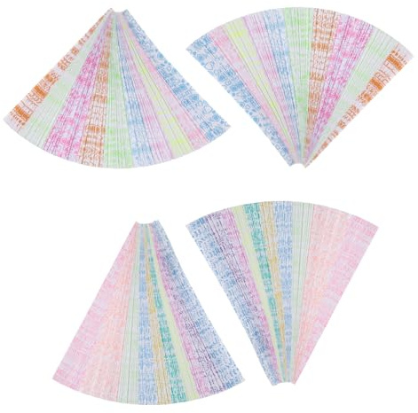 Lurrose Set 840 Strisce di Carta Fatte a Mano Nottilucenti per Origami, Fogli per Creare Stelle di Carta Diy, Lavoretti Creativi e Adulti, Materiale Artigianale Luminoso