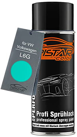 TRISTARcolor Autolack Spraydose für VW/Volkswagen L6G Türkis | Basislack, Sprühdose 400ml