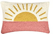 Peking Handicraft Sunrise Hook Pillow, 12-inch Length, Wool, Home, Home Décor