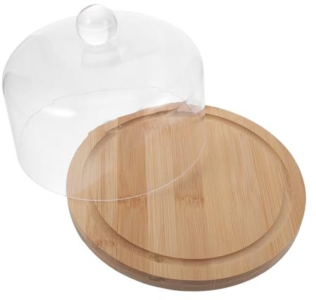 HOLIDYOYO Dessertdeckel Kuchendeckel Lebensmittelabdeckung Acryl-lebensmittel-display-abdeckung Snack-deckel Haushalts-lebensmittelabdeckung Mit Boden Feine Handwerkskunst
