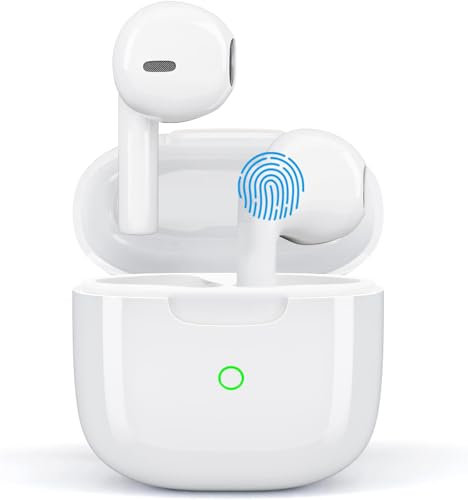 Wireless Earbuds, 2025 Bluetooth 5.3 Headphones in Ear buds, Bass Stereo, with 4 ENC Noise Cancelling Mics, 35H Playtime, IP7 Waterproof, Crystal-Clear Calls, Fast Charging for Sports Running Gym