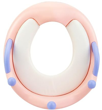 Toilet Seat for Children, Children's Toilet Seat | Non-Slip Comfortable Toilet Seat with Handles | Waterproof Potty Training Seat Portable Toilet Trainer with Backrest for Home and Rice