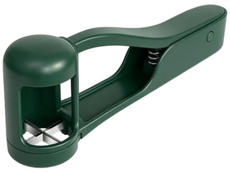 Fruit Slicer Tool,Grape Strawberry Vegetable Salad Food Slicers,Kitchen Multifunctional Stainless Steel Shopper Portable Gadgets,Cherry Tomato Grapes Cutters Cutting Tools,Fruit Cutter,(Green)