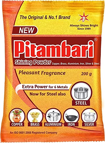 Nexxa™ Pitambari (Extra Power) Shines Kupfer Eisen Silber Messing Reinigungspulver 200 Gramm Shining Powder