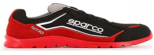 Sparco - Nitro Marcus ESD S3L SR FO - Scarpe Antinfortunistiche Running Unisex - Calzature da Lavoro Idrorepellenti - Puntale Composito - Suola Antiscivolo - Traspiranti - EU 42