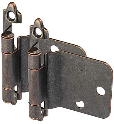 10 Pair Pack - Cosmas 16890-ORB Oil Rubbed Bronze Cabinet Hinge Variable Overlay with 30 Degree Reverse Bevel (Pair) [16890-ORB]