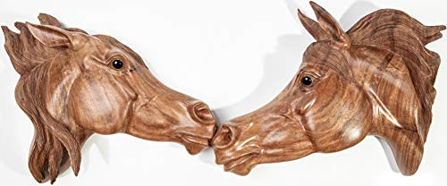 Rikmani Wanddekoration aus Vollholz handgearbeitete Wand Deko - Wandskulpturen aus Holz - Wandrelief