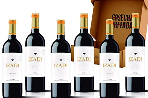Izadi Crianza Vino Tinto -Envío Gratis 24 H - 6 Botellas - Rioja Alavesa - Seleccionado por Cosecha Privada - DO Rioja - Pack 6 Botellas Izadi