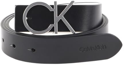 Calvin Klein Leder Gürtel Re-Lock CK Rev Belt 30MM W95 Black/White schwarz weiß wendbar