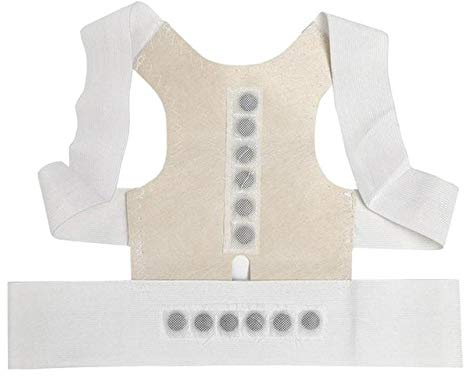 Soporte de Espalda Ajustable Corrector de Postura de Espalda Soporte de Hombro Cinturón de Apoyo Cuidado de la Salud del Cuerpo Bandas Protectoras Deportivas para Mujeres Hombres (Color : A, Size :