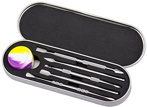 Nanaborn Edelstahl Ton Modellierwerkzeug Kit Töpferton Schnitzwerkzeug Doppelendige Wachsschnitzer Werkzeuge Skulpturen Modelierwerkzeugset(Silber)