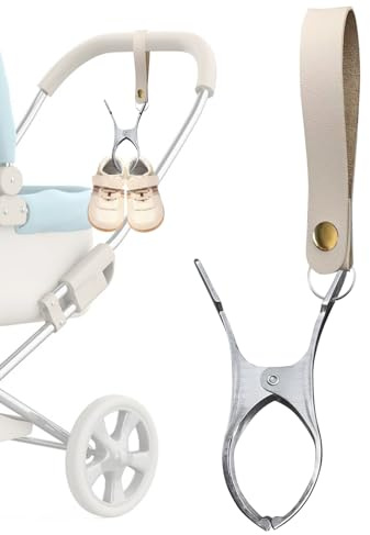 Schuhaufhänger für Tasche, Schuhholster | PU-Leder-Schuhhalter-Clip für Schuhe am Rucksack | Babyflaschen-Becher-Lanyard-Kinderwagen-Haken, Outdoor-Babyschuhe-Hut-Kleidungs-Clip Itrimaka