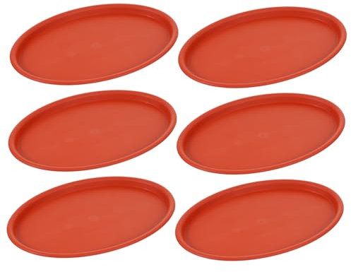 Yardwe 10stücke Ovaler Pflanzuntersetzer Kunststoff Dicke Wasserspeicherplatten Für Blumentöpfe Und Außenbereich Robust Und Langlebig Außendurchmesser