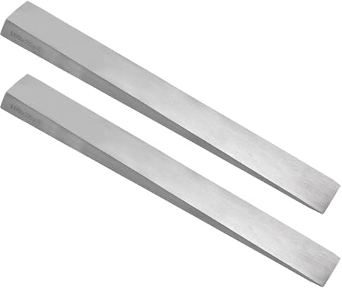 WEDO Set di 2 flange a cuneo in acciaio inox, strumenti per saldatura, flange di diffusione triangolari, antiruggine, resistente alla corrosione, forgiato, 8 x 25 x 150 mm