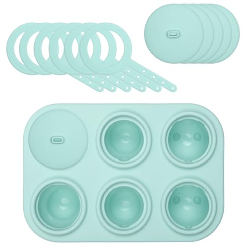 LURCH Popsicle IceForm Arctic – Silikon-Eisformen für 6 Eis am Stiel mit Tiermotiven | Harmony mint