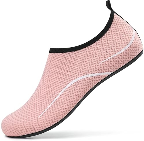VOLHAL Badeschuh Damen Herren Wasserschuhe Neoprenschuhe Strandschuhe Aquaschuhe Surfschuhe Schwimmschuhe Wassersportschuhe Barfuß Schuhe Leicht Hausschuhe