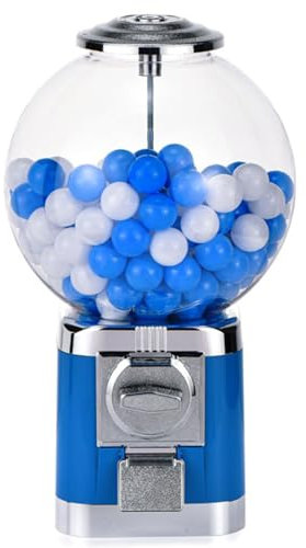 Distributore di gomme da Masticare Bubble Gumball, distributore di Palline alla rinfusa con 100 Twister da 32 mm, distributore di Caramelle per Giocattoli Classici Bubble Capsule per Negozi Blue