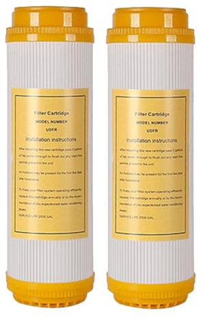 Richeyty Filtro Purificador de Agua de 10 Pulgadas Elimina el Filtro de Resina Descalcificadora las Impurezas del Agua