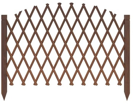 APOIUO Ausziehbarer Zaun, Gartenzaun Aus Holz, Dekorativer Außenzaun, Strapazierfähig for Den Haushof, Garten, Pflanzenklettergitter(White,H166XL180CM)