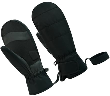 KAHDGSS Guantes De Esquí Invierno Con Bolsillo Con Cremallera Resistentes Forro Térmico Impermeable Guantes Snowboard Para Hombres Y Mujeres Ciclismo Manoplas Resistentes